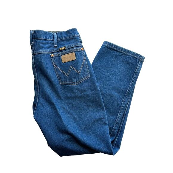 Wrangler Jeans Mens Size 36x28* Cowboy Cut Straight Leg Denim Medium Wash 936PWD - Picture 2 of 8